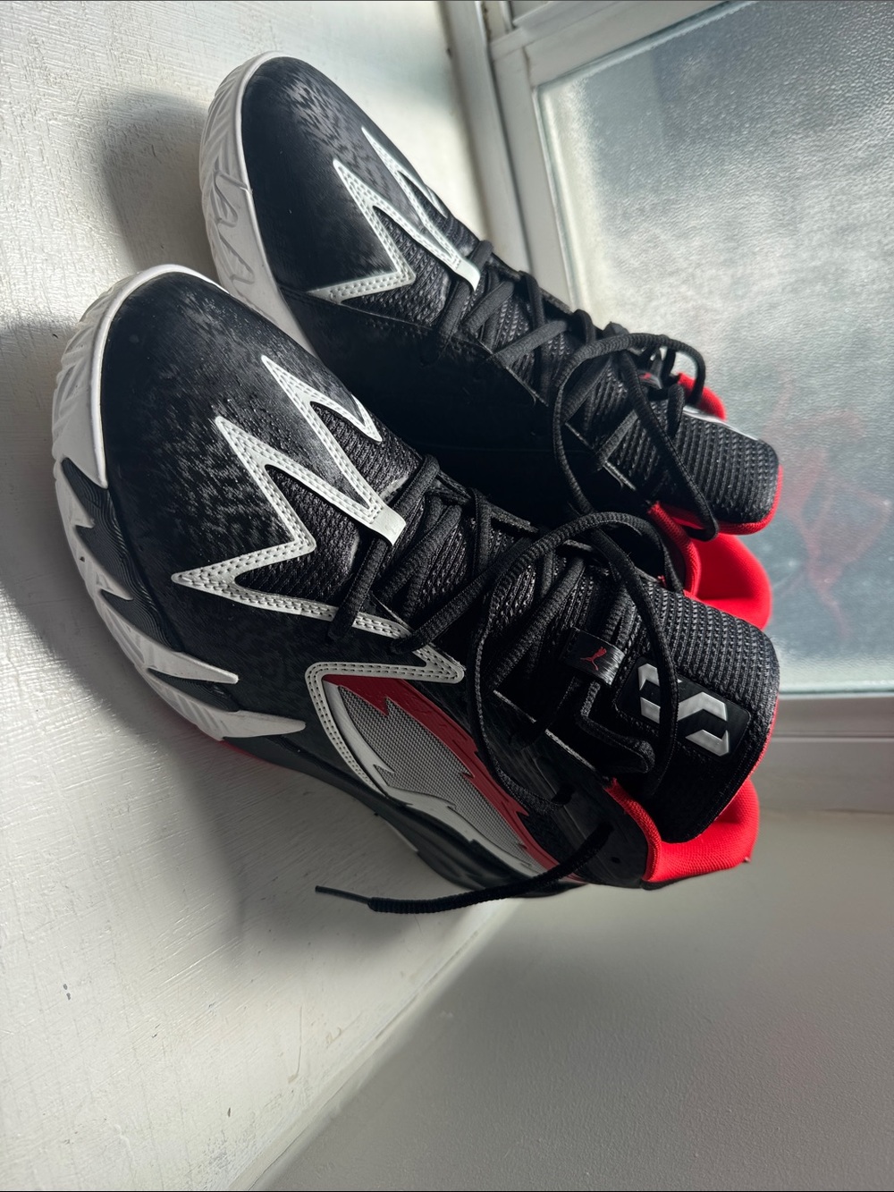 Puma Scoot Zero Men's Black White and Red Athletic Shoes